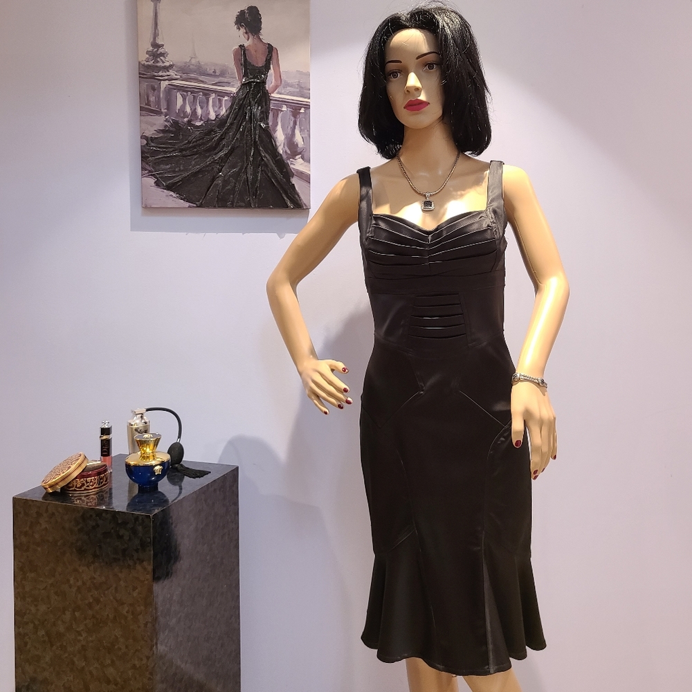 ABS BY ALLEN SCHWARTZ BLACK COCKTAIL &PARTY DRESS SIZE 4